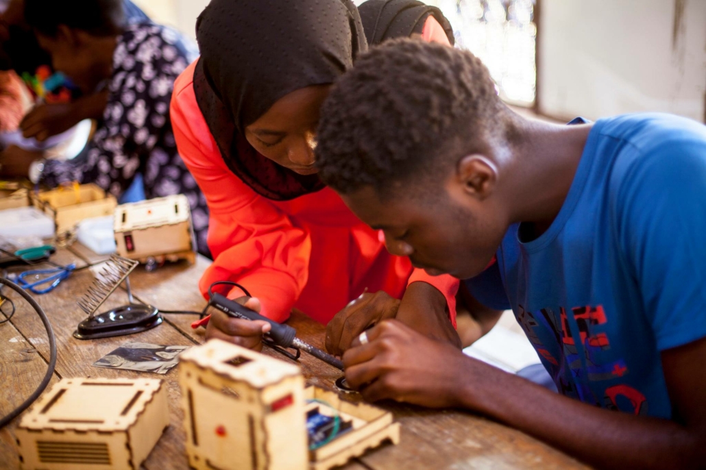 Atelier de fabrication numérique à Ker Thiossane