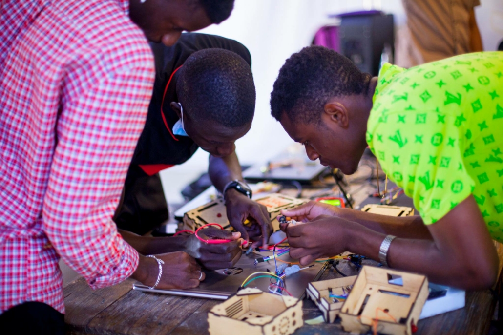 Atelier de fabrication numérique à Ker Thiossane